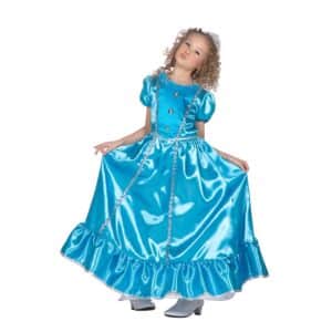 Eventyr Prinsesse Børnekostume Blå