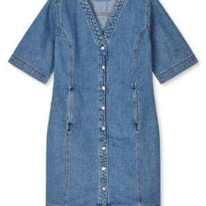 Mads Nørgaard - Kjole - Luke Denim Vigga Dress - Blue Vintage