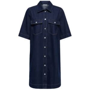 ONLY dame kjole ONLBELLE - Dark Blue Denim Rinse