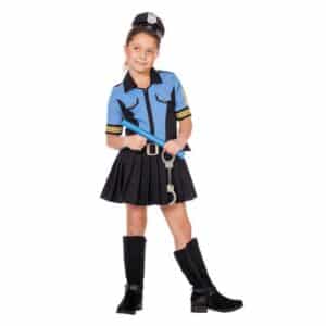 Politi Kjole Børnekostume Blå