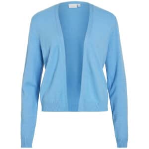 VILA DAME CARDIGAN VIRIL SHORT L/S KNIT CARDIGAN-NOOS - All Aboard DARK MELANGE