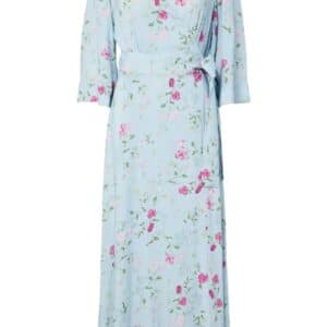 Y.A.S - Kjole - Savanna 3/4 Wrap Long Dress - Skyway Botalia
