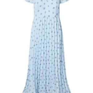 YAS - Kjole - Svea SS Ankle Dress - Skyway Svea Print (Levering start maj)