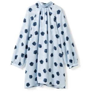 NOELLA dame kjole N-LORENIA - Delice Blue Print