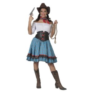 Cowgirl Kostume Blå