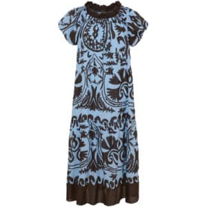 Marta du Chateau dame kjole MdcMuse 8405 - Blue/Marrone