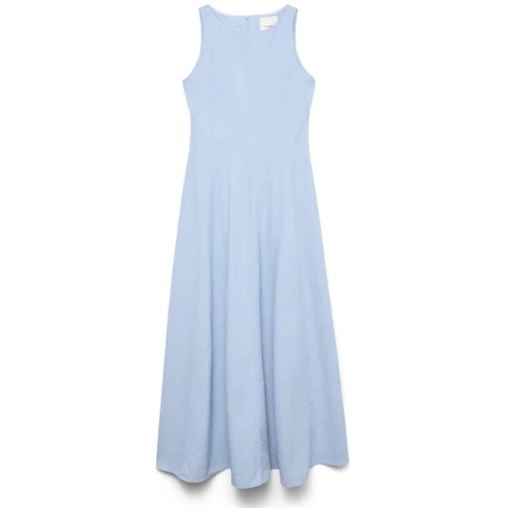 VERO MODA dame kjole VMNORMA - Light Blue MELANGE