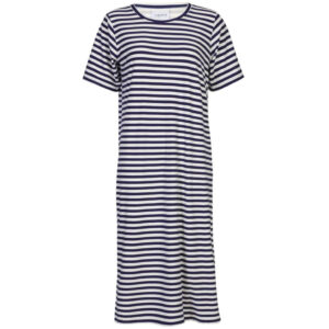 Liberte dame kjole Alma 9562. - BLUE CREME STRIPE