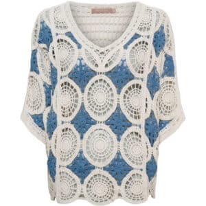 Marta du Chateau dame bluse MdcRenny 1017 - Blue