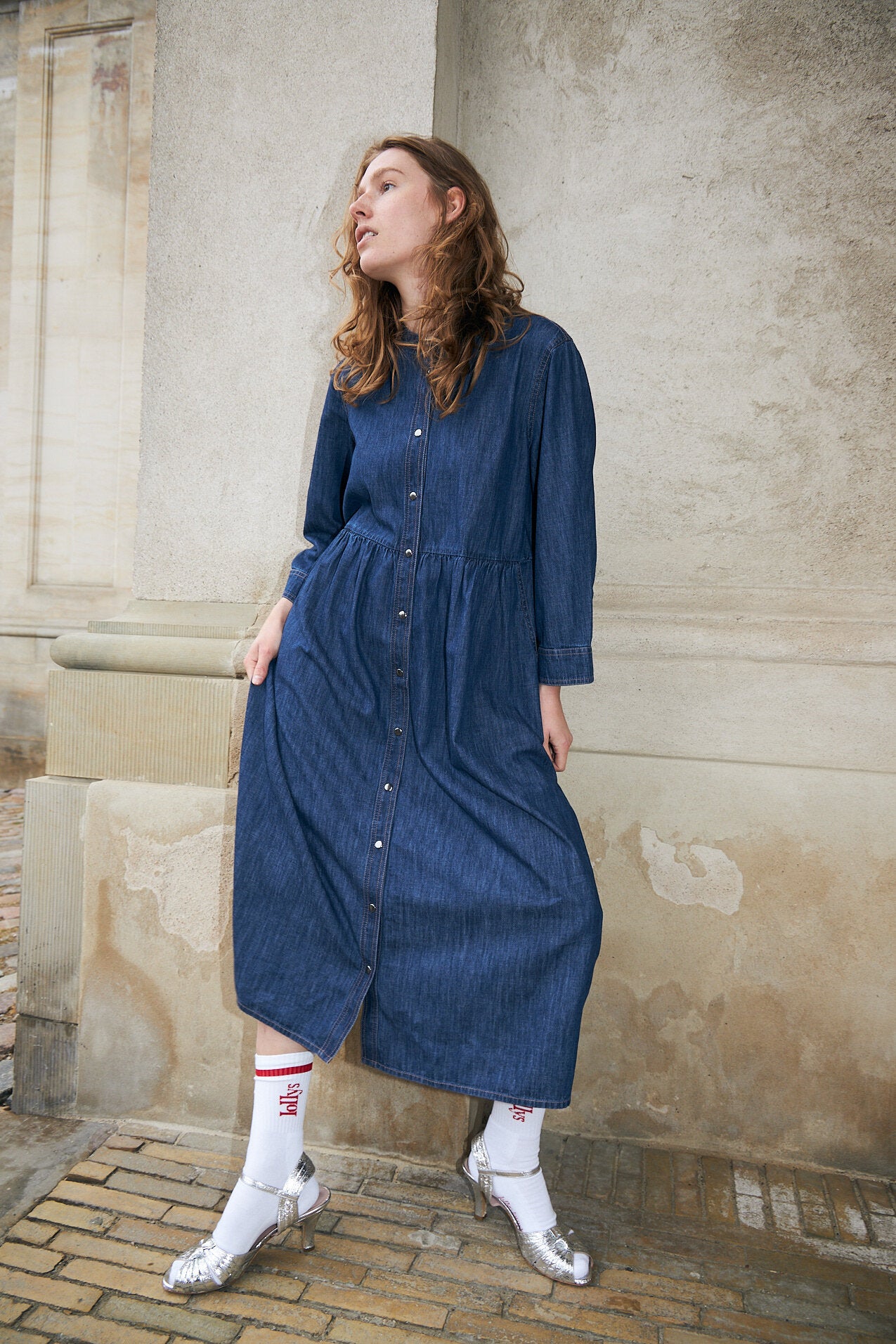 AliyaLL denimkjole - 23 Dark Blue
