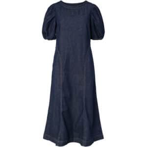 PIECES dame kjole PCPAM - Dark Blue Denim Rinse