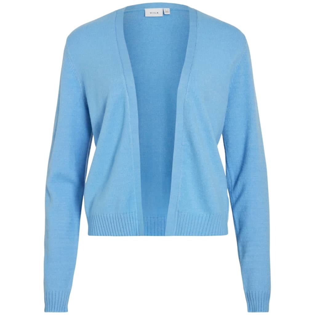 VILA DAME CARDIGAN VIRIL SHORT L/S KNIT CARDIGAN-NOOS - All Aboard DARK MELANGE